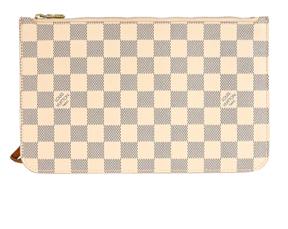 Louis Vuitton Neverfull Pouch, &pound;295, Accessories, White, Canvas, Front view